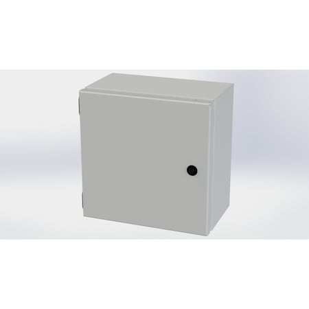 Saginaw Control & Engineering 1/4 Turn Latch Electrical Enclosures, 10 in H, 6 in D, 10 in W, NEMA 3R, 4, 12, 13, Carbon Steel SCE-10106ELJLG